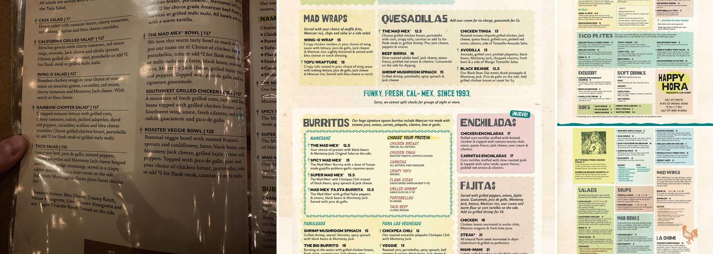 Mad Mex Monroeville Menu