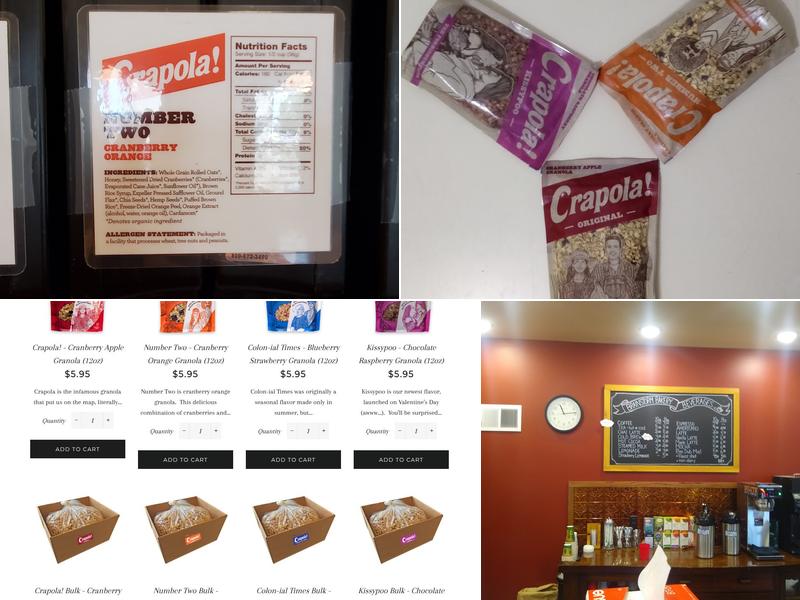 Brainstorm Bakery/Crapola World Headquarters Menu