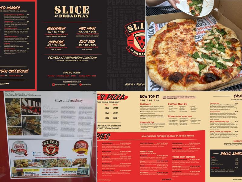 Slice on Broadway-Beechview Menu