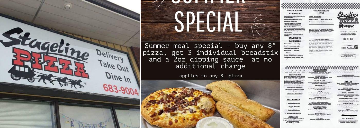 Stageline Pizza Menu