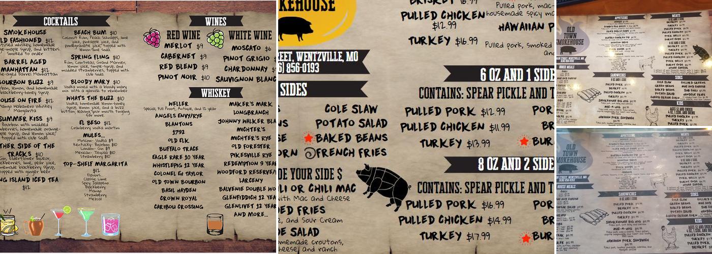 Old Town Smokehouse Menu