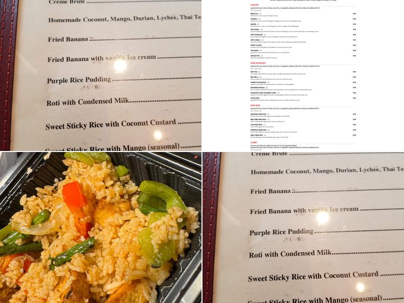 Manee Thai Menu