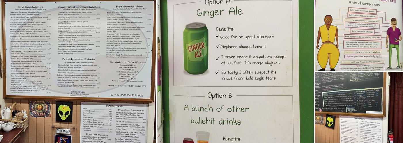 Red Canyon Cafe Menu