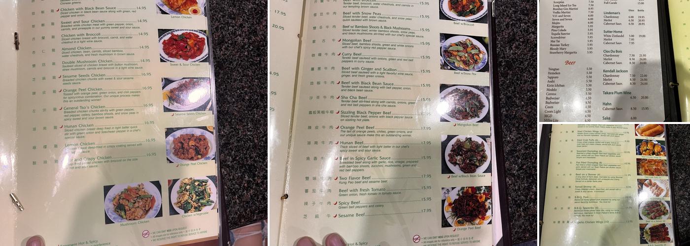 Gourmet China Menu