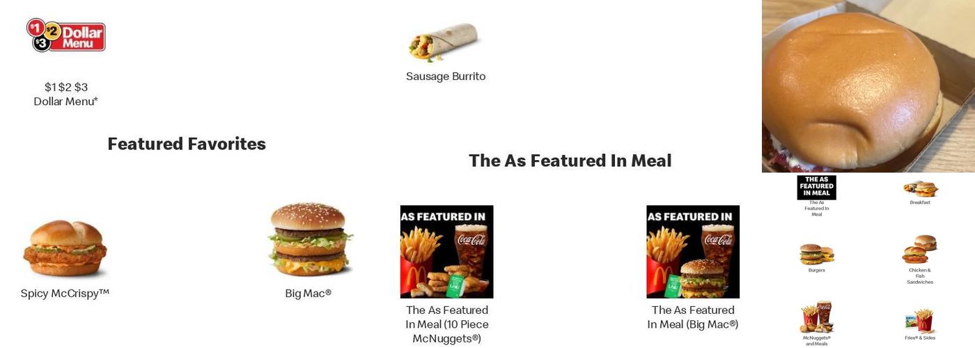 McDonald's Menu