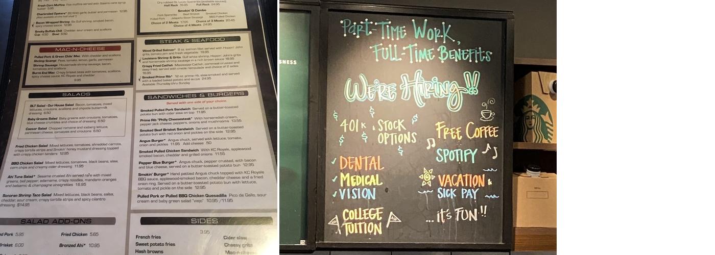 Starbucks Menu