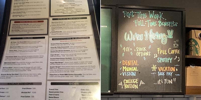 Starbucks Menu