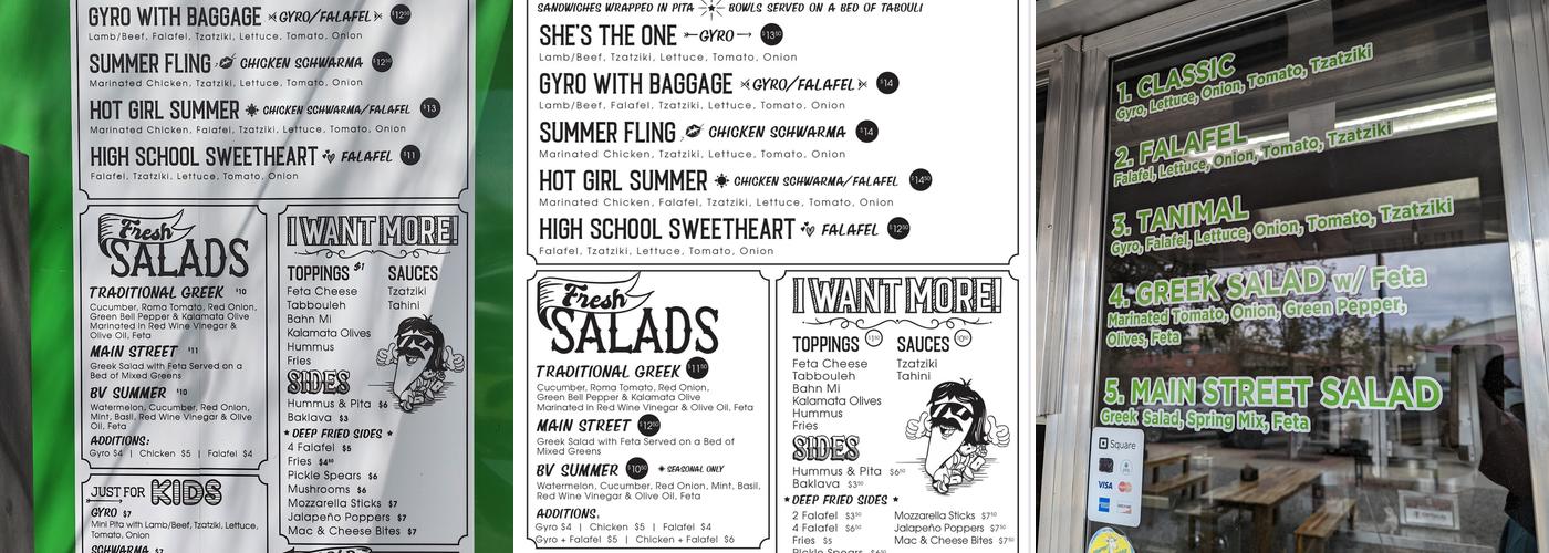 The Olive - Mediterranean Cuisine Menu