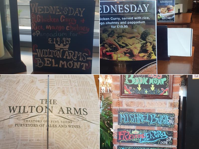 The Wilton Arms Menu