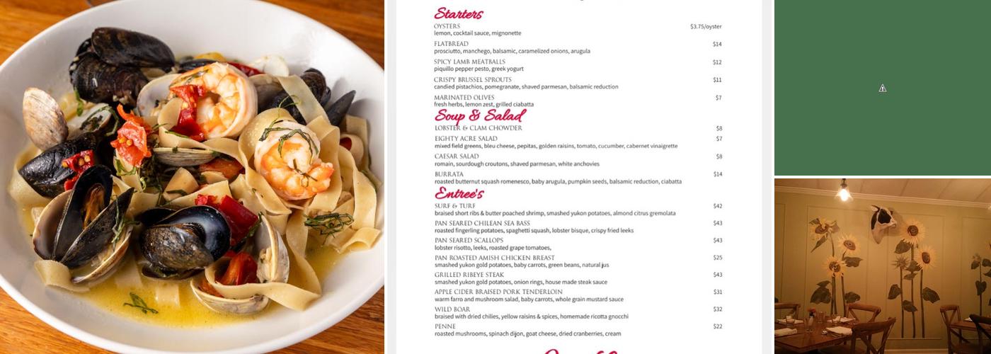 Eighty Acres Kitchen & Bar Menu
