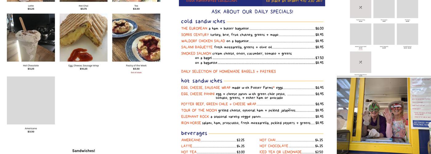 Granetta Panini Menu