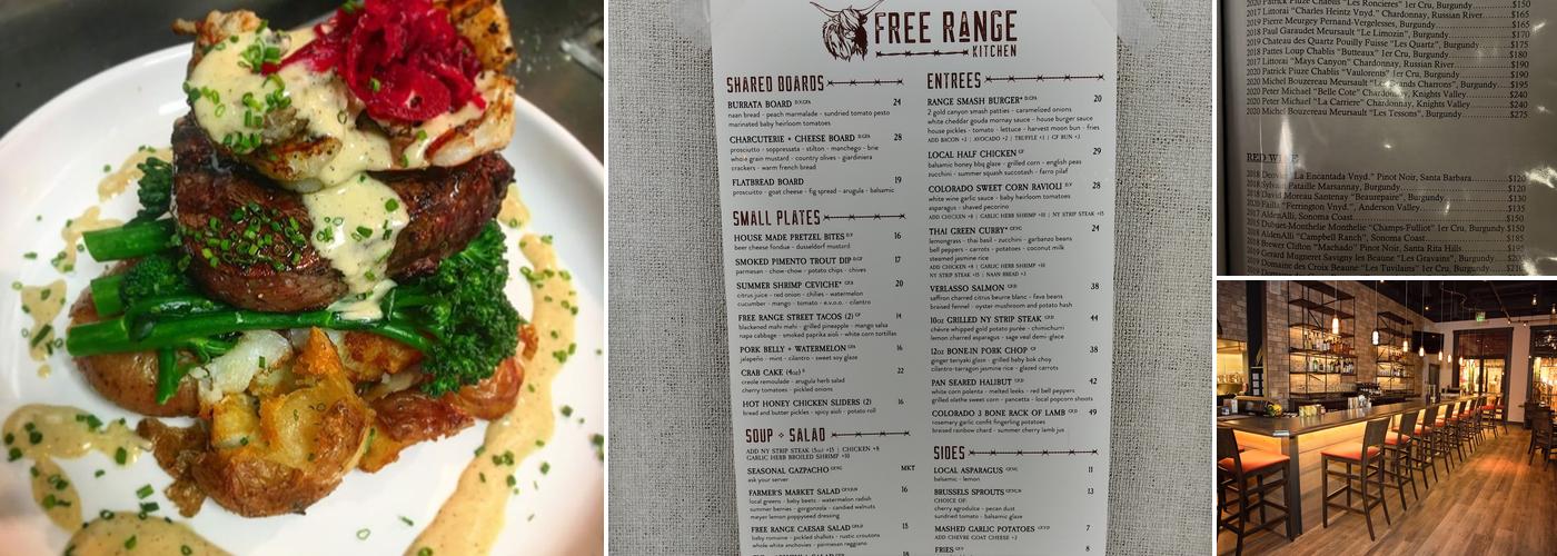 Free Range Kitchen Menu