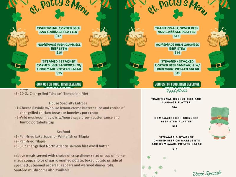 Olde Suffolk Ale House Menu