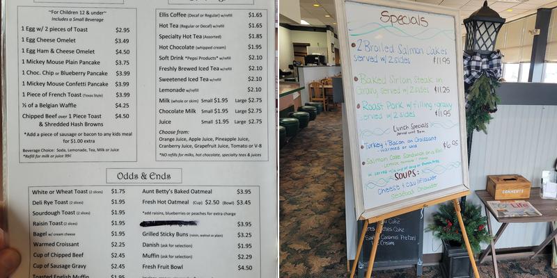 George's Kendig Square Restaurant Menu