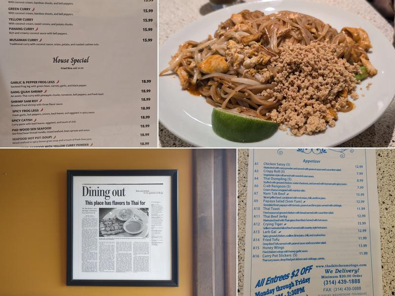 Thai Kitchen Menu