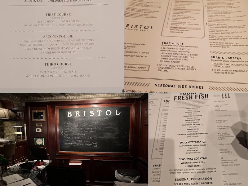 Bristol Seafood Grill Menu