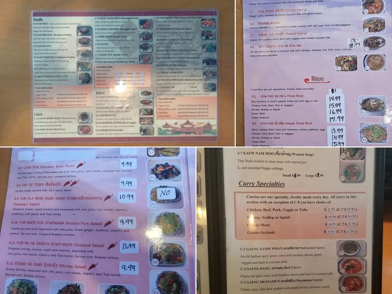 Bangkok 56 Menu