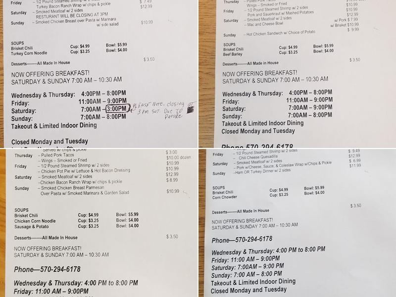 Nuthin’ Fancy BBQ Restaurant & Catering Menu