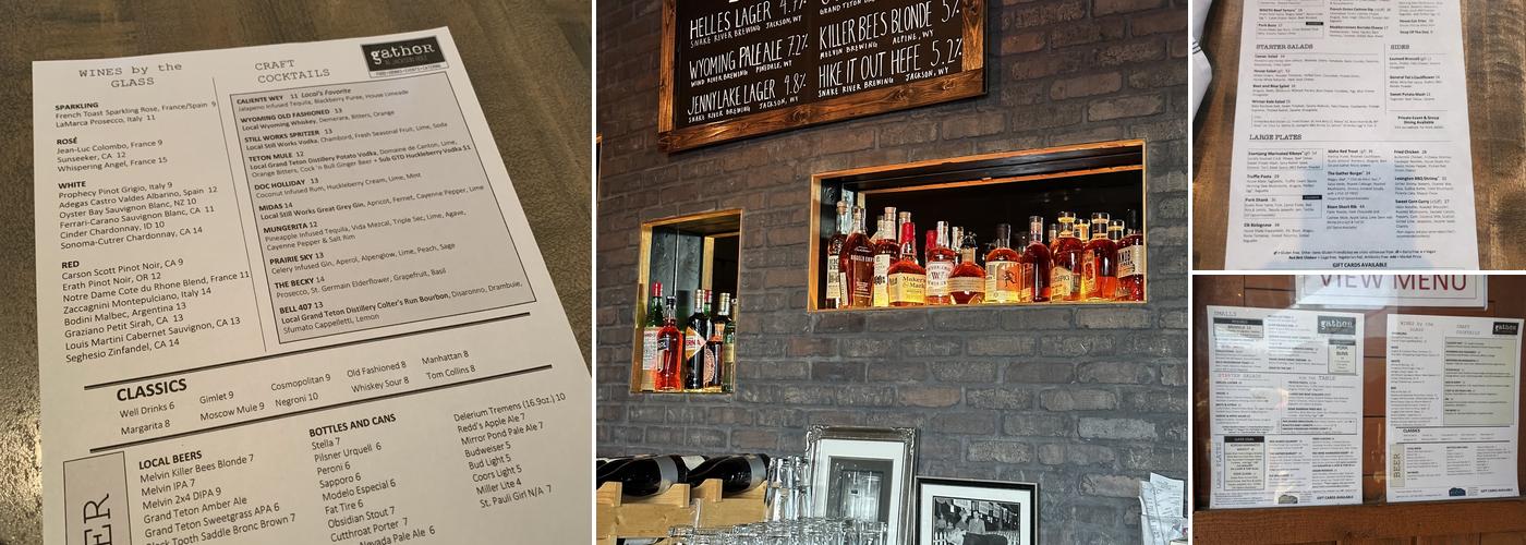 Gather in Jackson Hole Menu