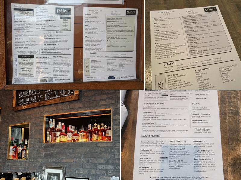 Gather in Jackson Hole Menu