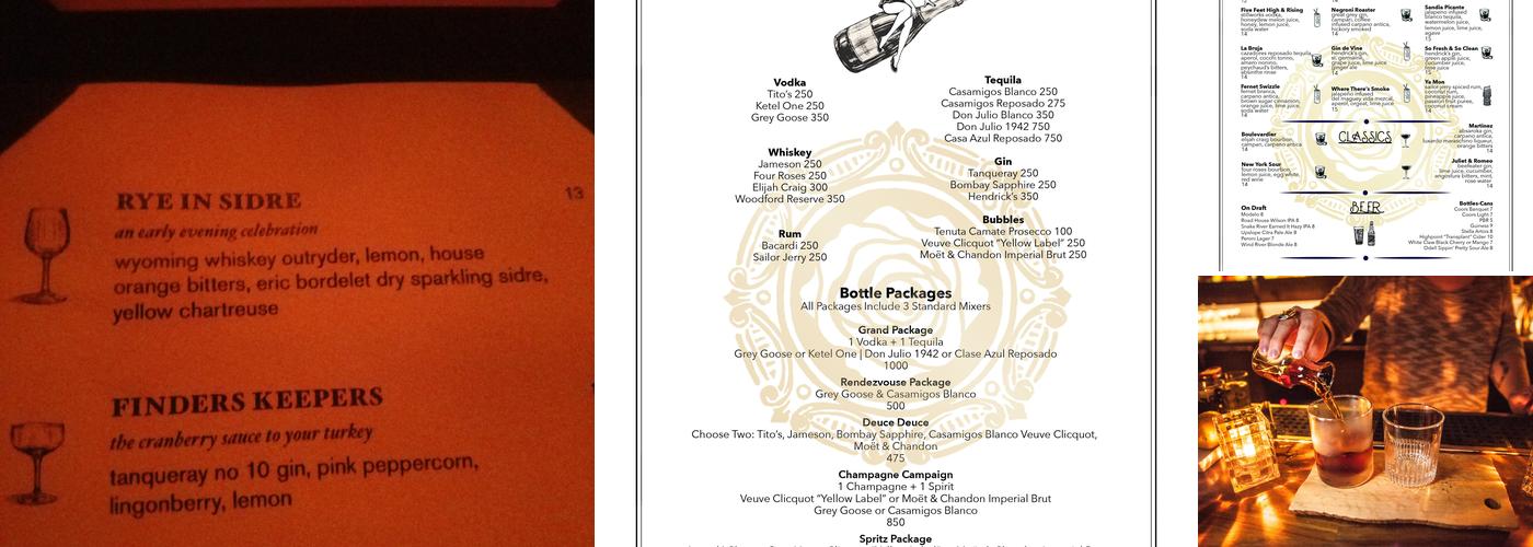 The Rose Menu