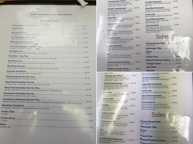 Ruby's Menu