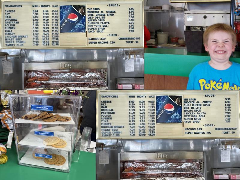 Mighty Melt Sandwich & Spud Menu