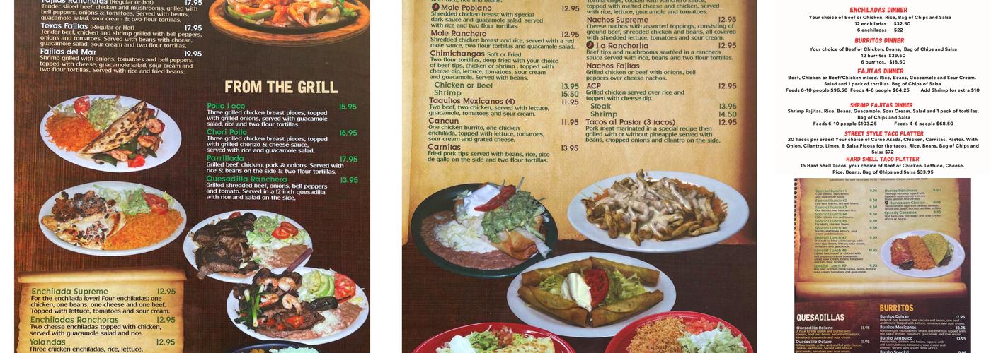 La Fogata Restaurant Menu