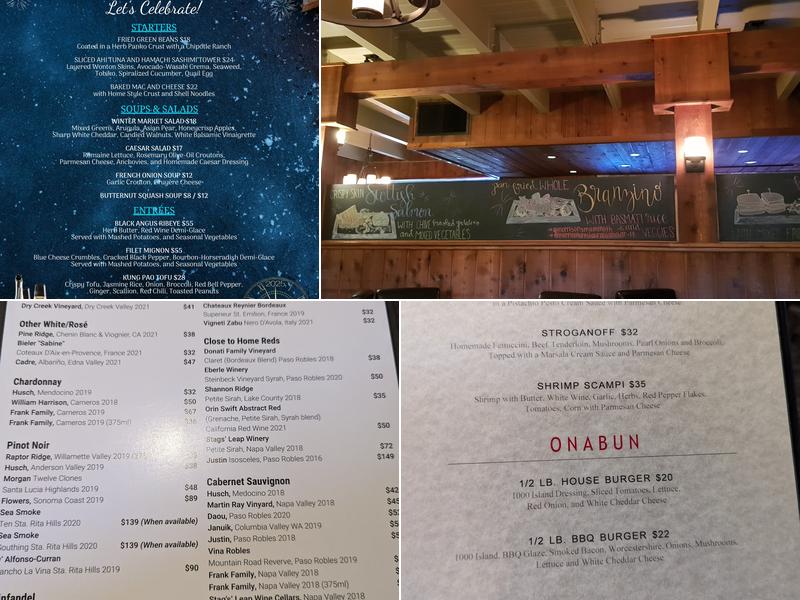 Morrison's Restaurant and Bar Menu