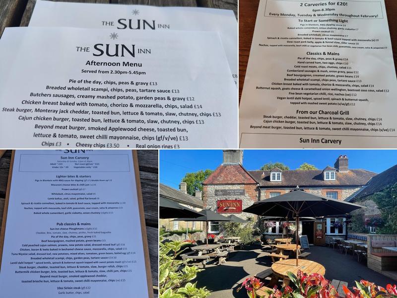 The Sun Inn Menu