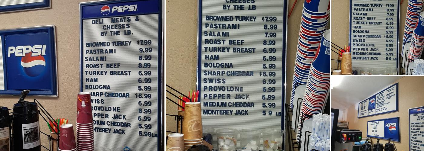 Kathy's Deli & Bakery Menu