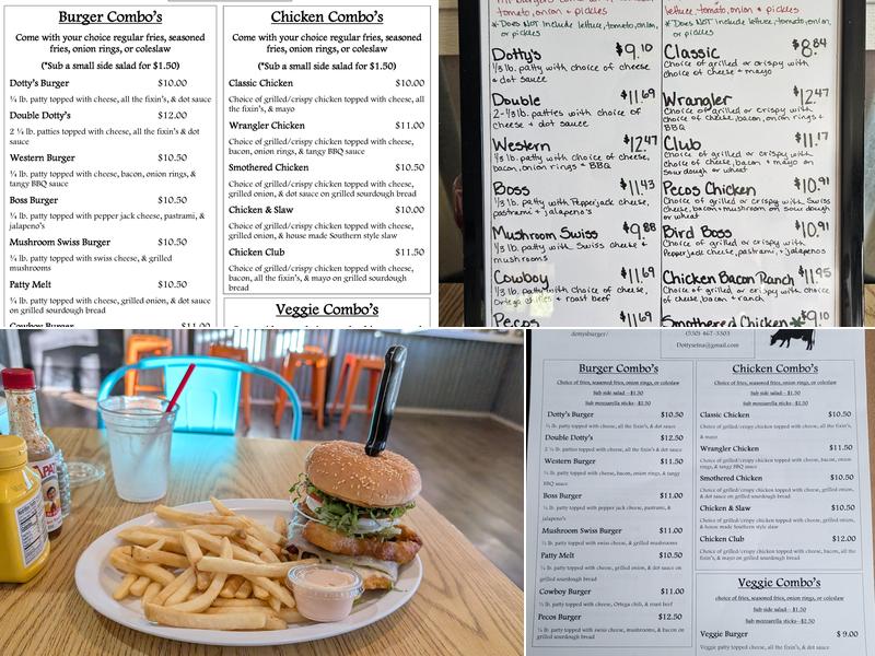 Dotty's Menu