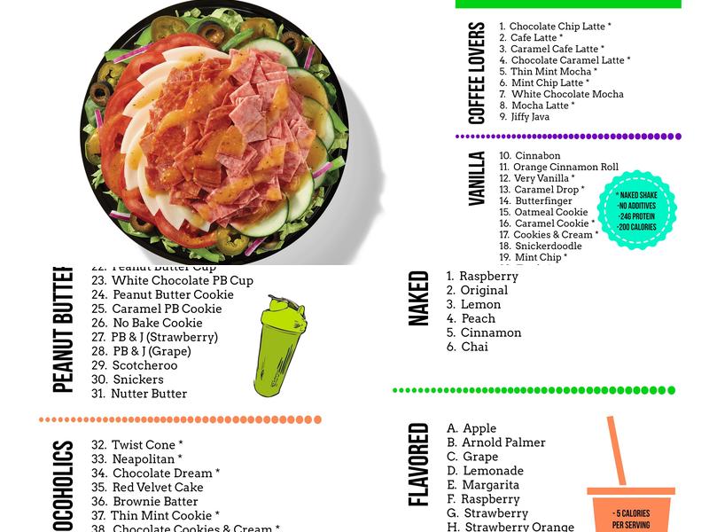 Subway Menu