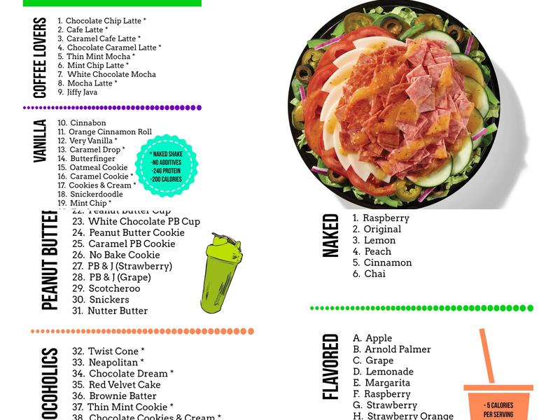 Subway Menu