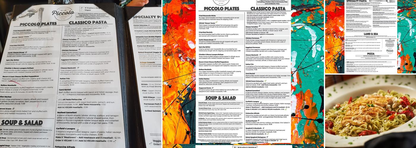 Piccolo Menu