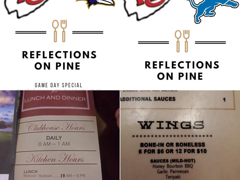 Hidden Pines Golf Course / Reflections on Pine Menu