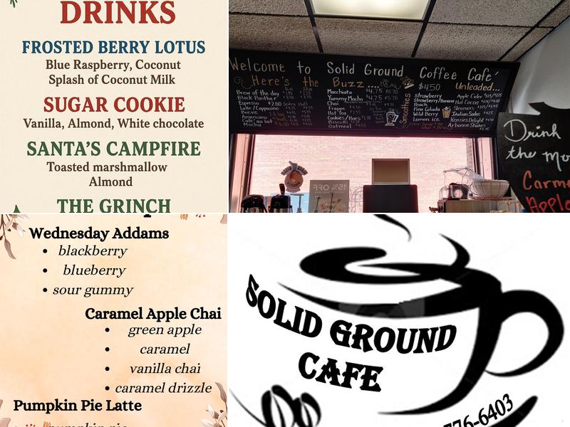 Solid Ground Coffee Menu