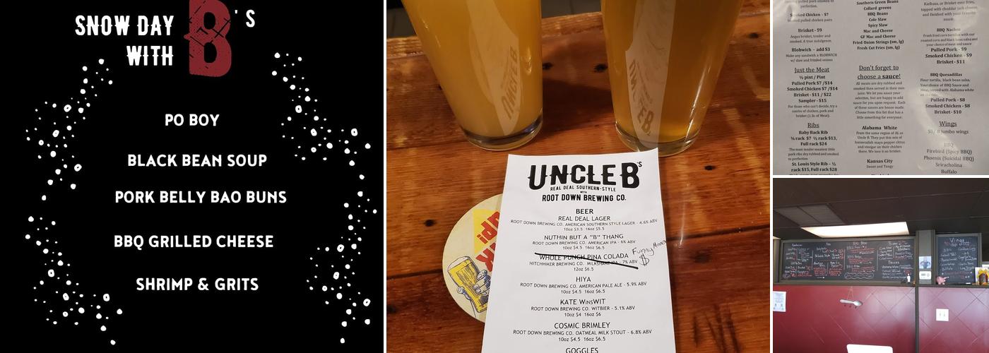 Uncle B's Bar B Q Menu