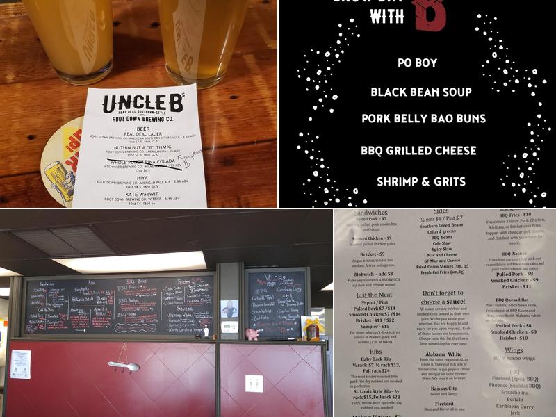 Uncle B's Bar B Q Menu