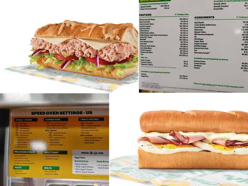 Subway Menu