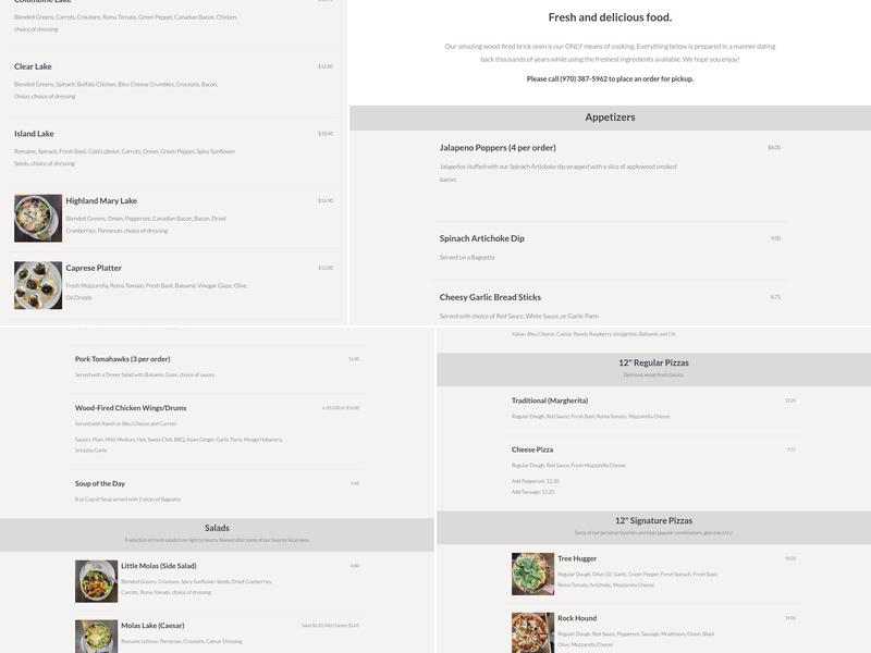 Golden Block Brewery Menu