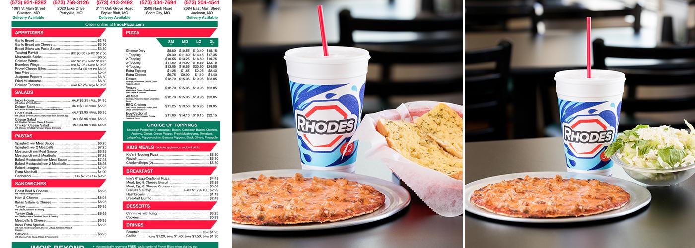 Imo's Pizza Menu