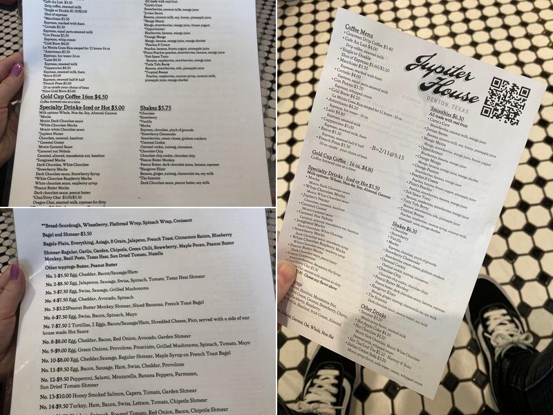 Juniper House Limited Menu