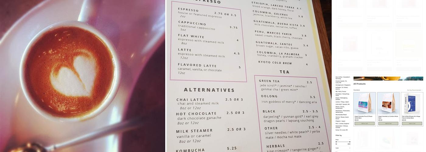Comet Coffee Menu