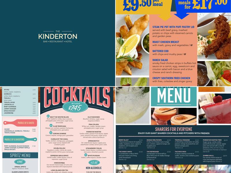 The Kinderton Menu