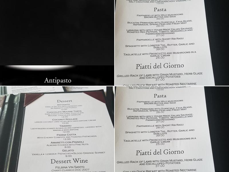 I Fratellini Menu