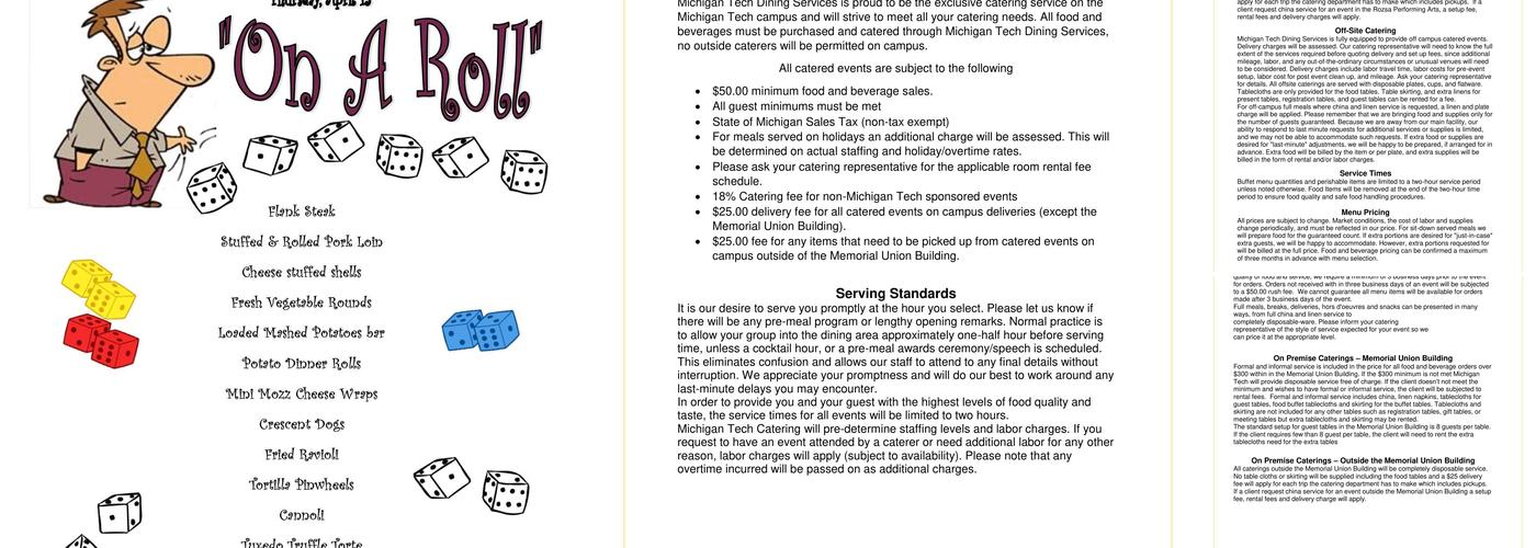 Wadsworth Dining Hall Menu