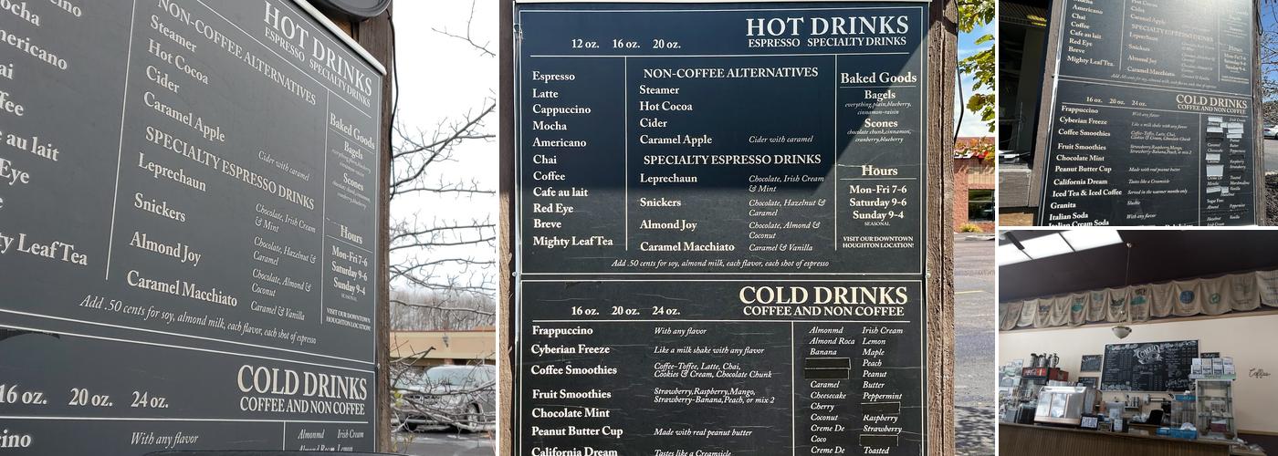 Cyberia Cafe Express Menu