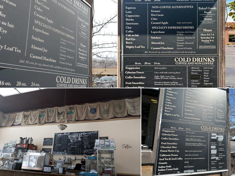 Cyberia Cafe Express Menu