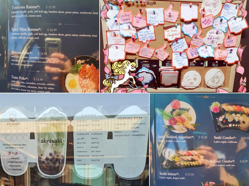 Sky Sushi Houghton Menu